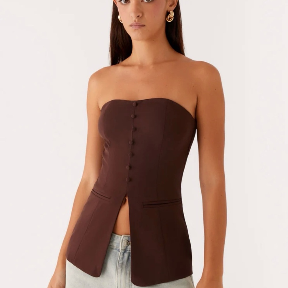 NWT PEPPERMAYO STRAPLESS TOP